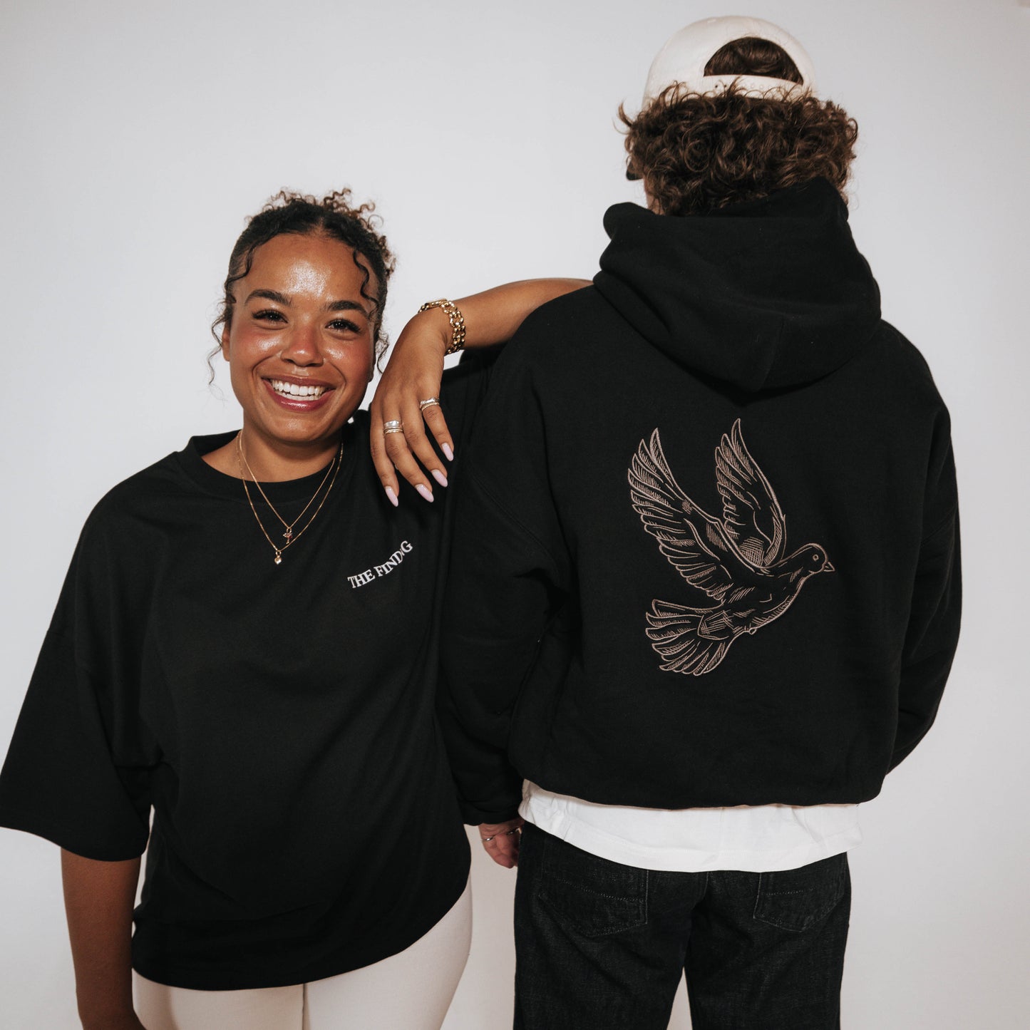 Embroidered Dove Hoodie